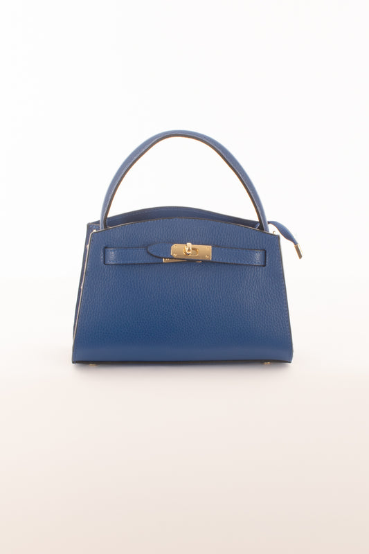 Borsa quadrata con gancio da Donna Metoo - Bluette