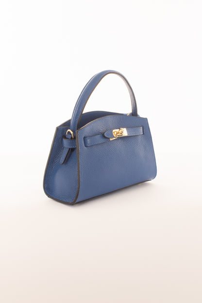 Borsa quadrata con gancio da Donna Metoo - Bluette