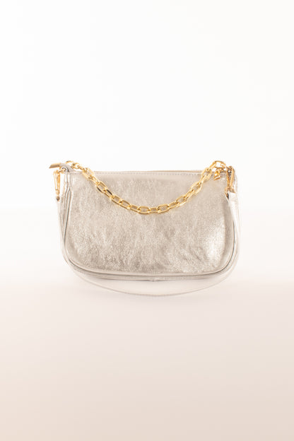 Borsa con catenella da Donna Metoo . Argento