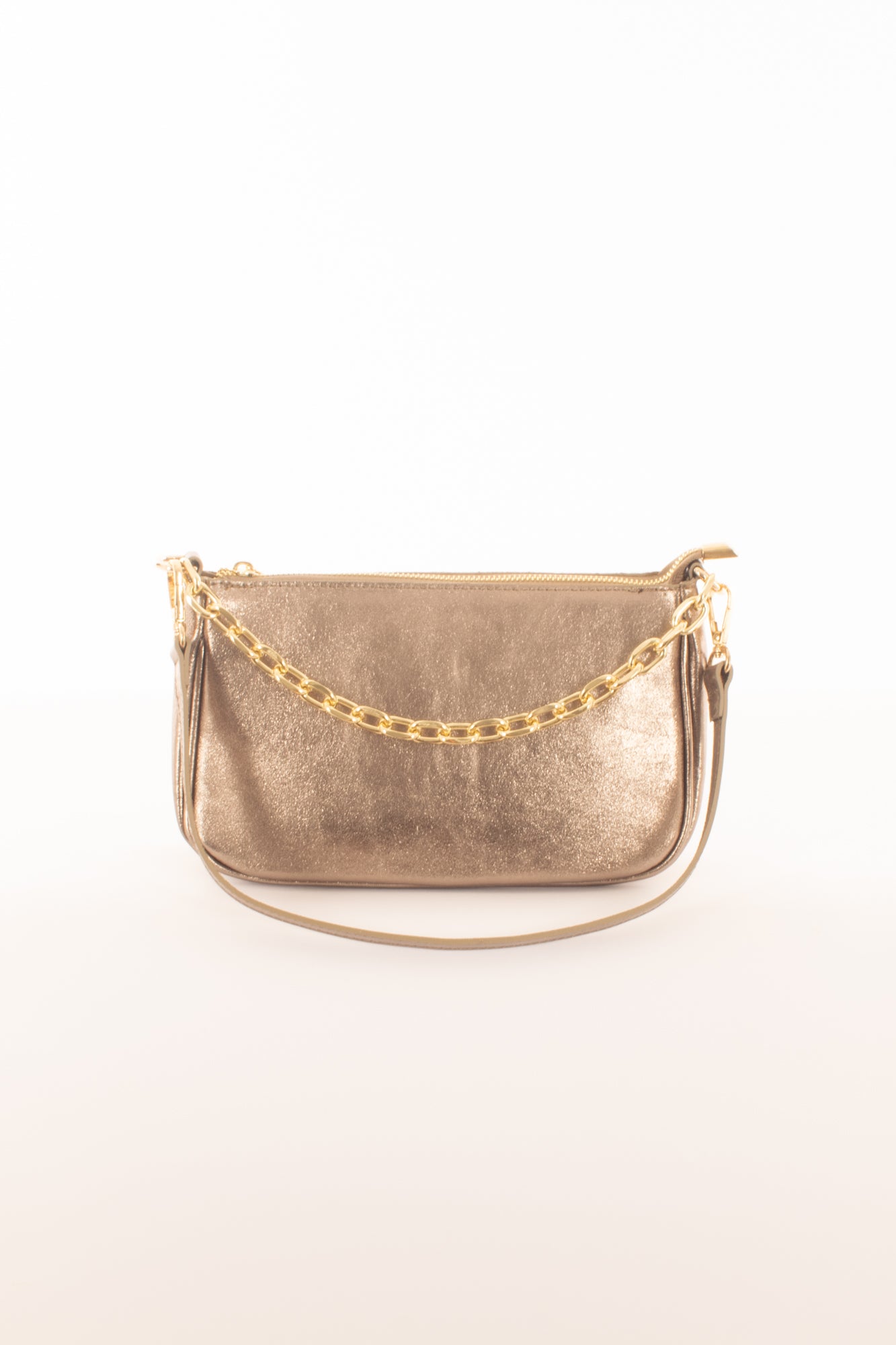 Borsa con catenella da Donna Metoo . Oro