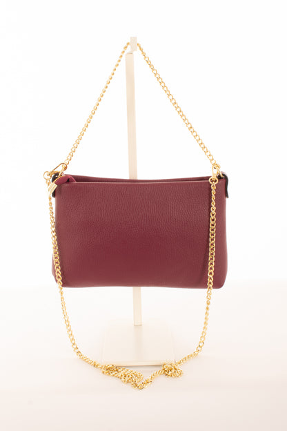 Borsa con catena da Donna Metoo - Bordeaux