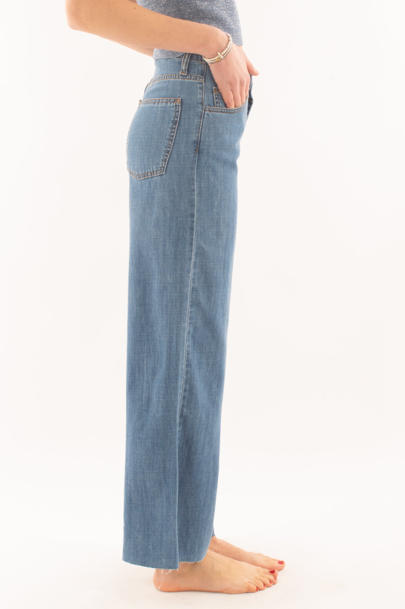 Jeans a palazzo leggero da Donna Metoo - Denim