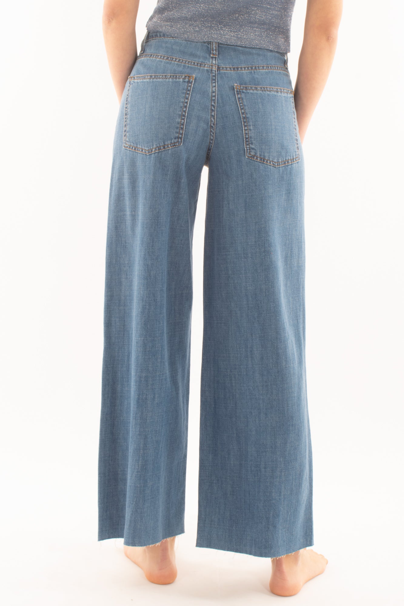 Jeans a palazzo leggero da Donna Metoo - Denim