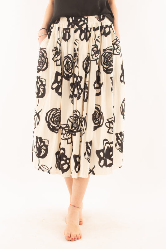 Gonna lunga svasata da Donna Metoo - Bianco