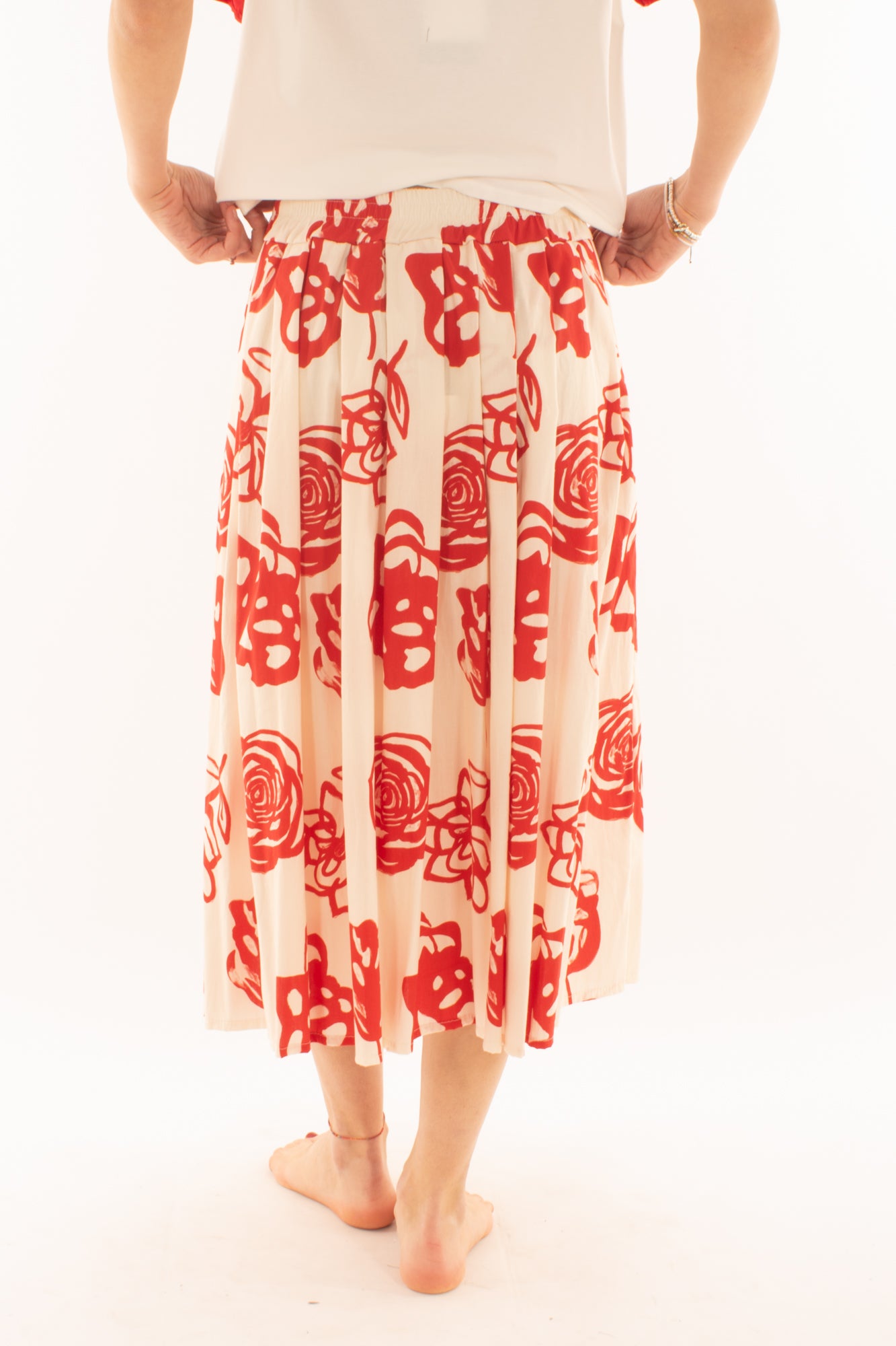 Gonna lunga svasata da Donna Metoo - Rosso