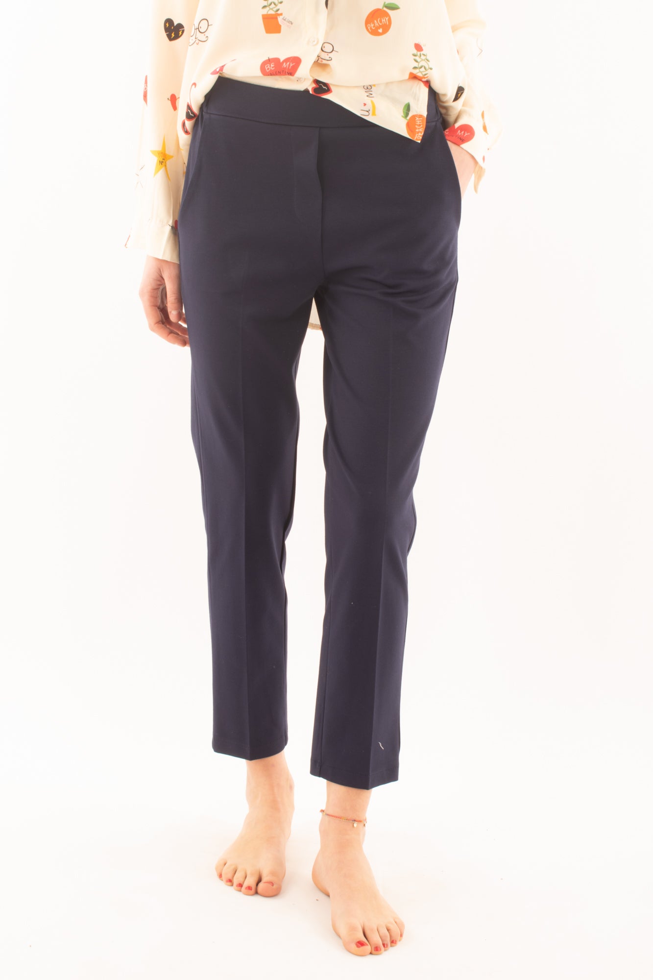 Pantalone a sigaretta da Donna Metoo - Blu