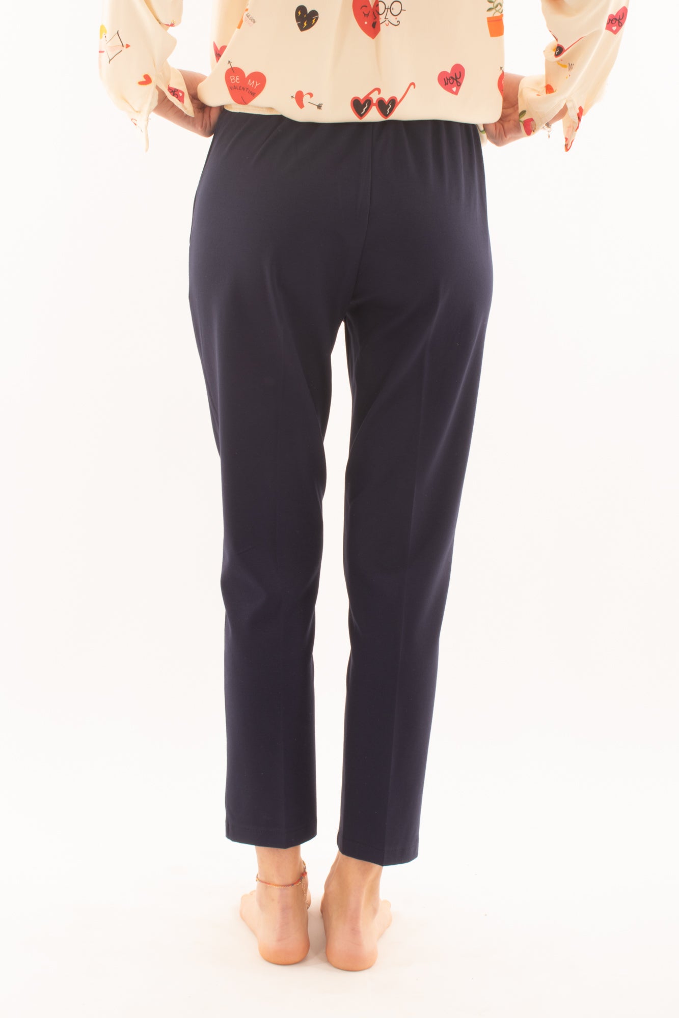 Pantalone a sigaretta da Donna Metoo - Blu