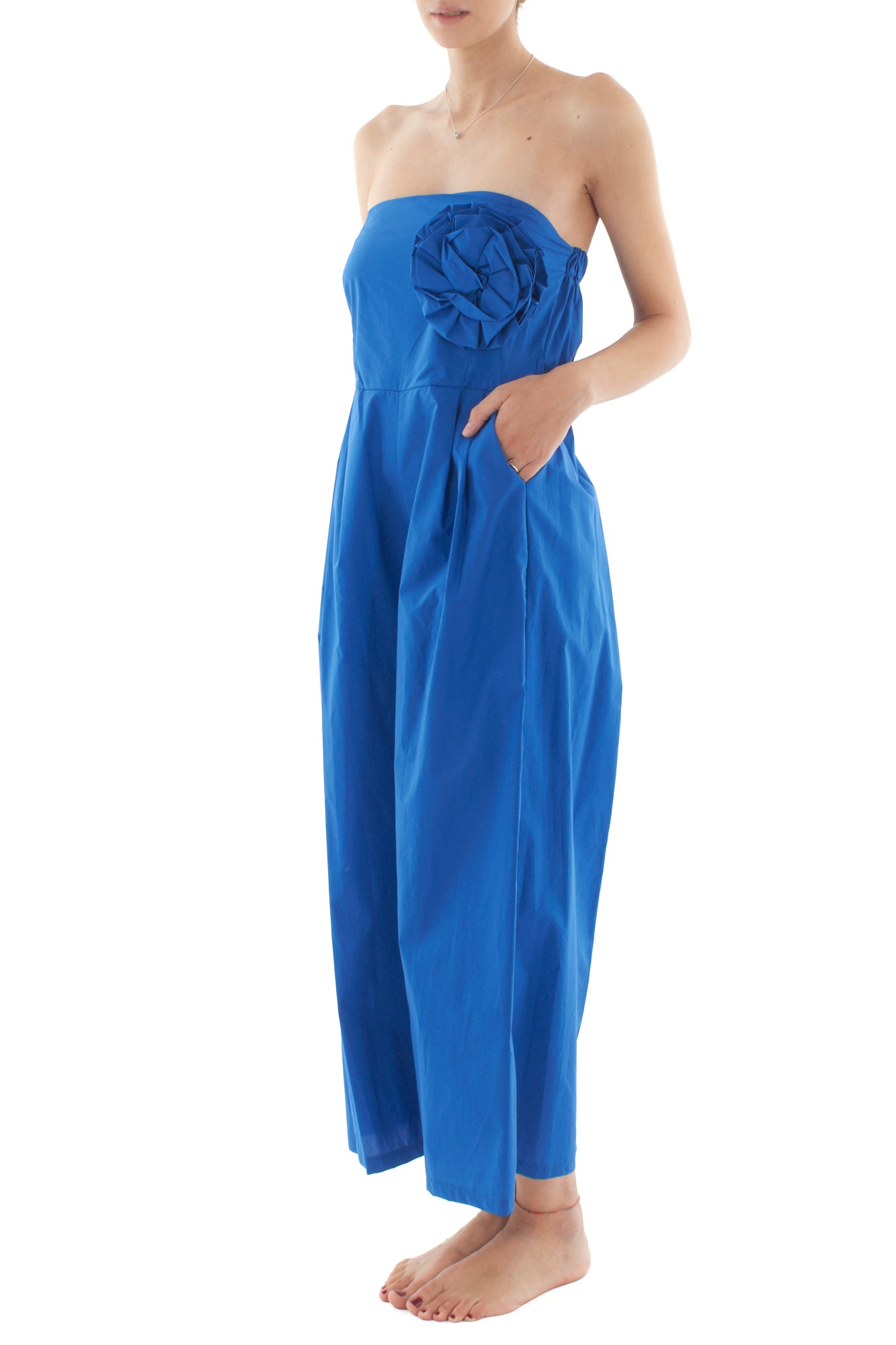 Tuta a fascia con rosa da Donna Metoo - Ottanio