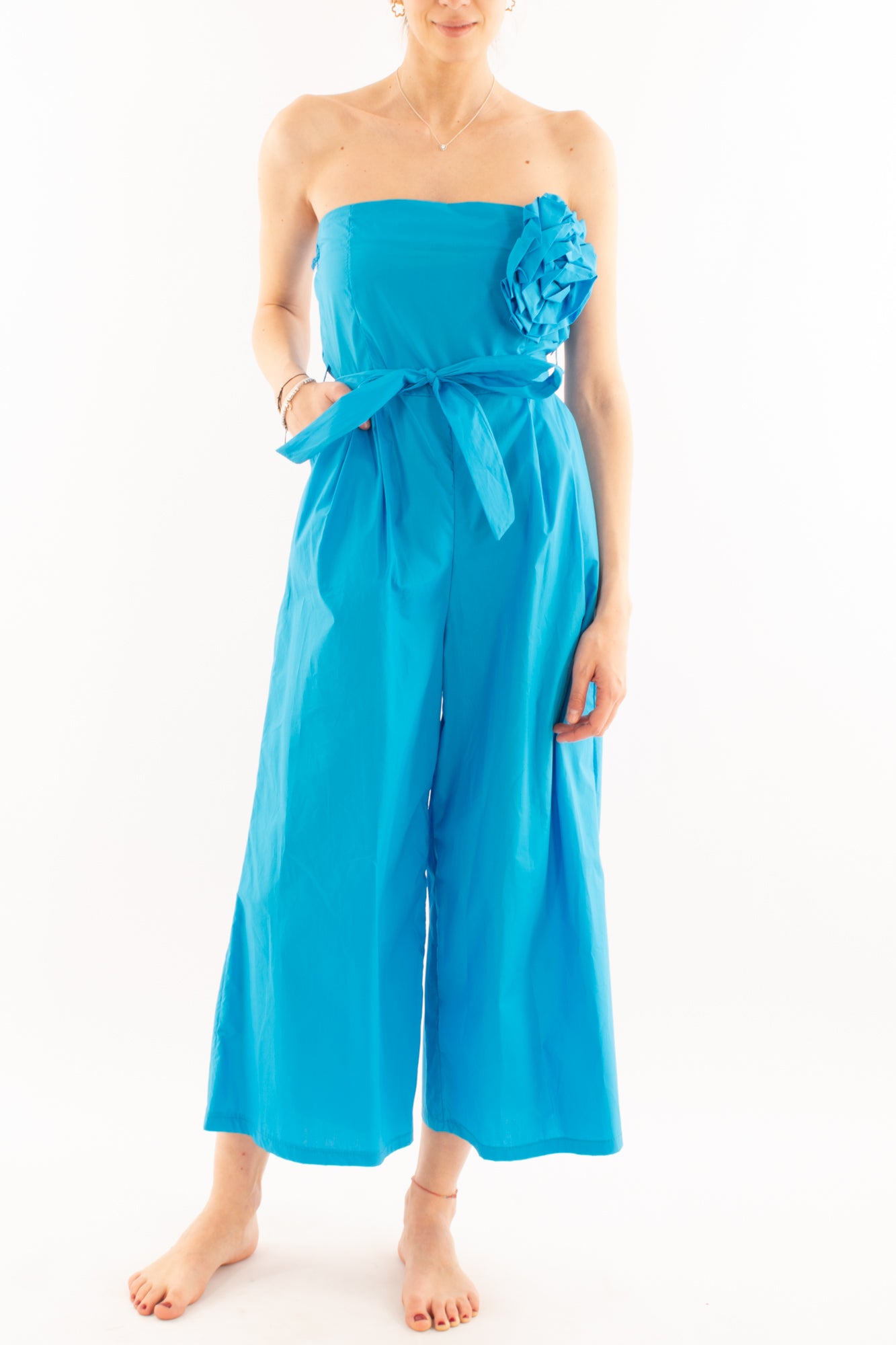 Tuta a fascia con rosa da Donna Metoo - Royal