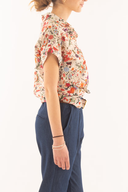 Camicia floreale da Donna Metoo - Bianco