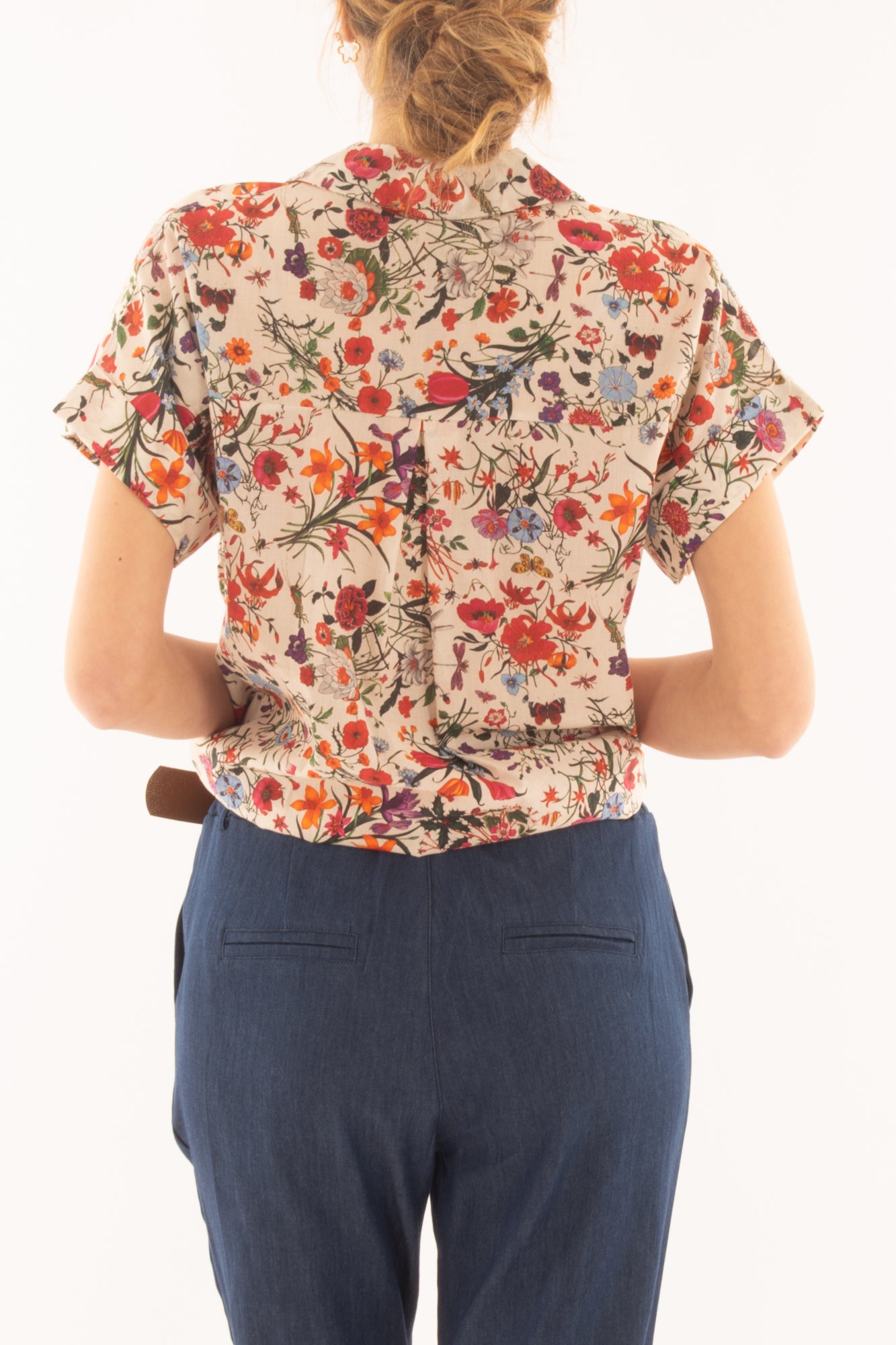 Camicia floreale da Donna Metoo - Bianco