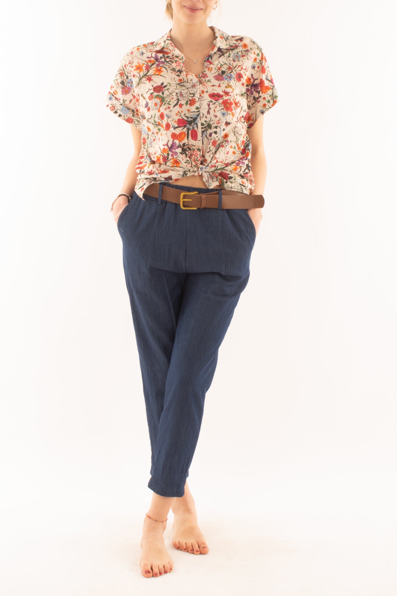 Camicia floreale da Donna Metoo - Bianco