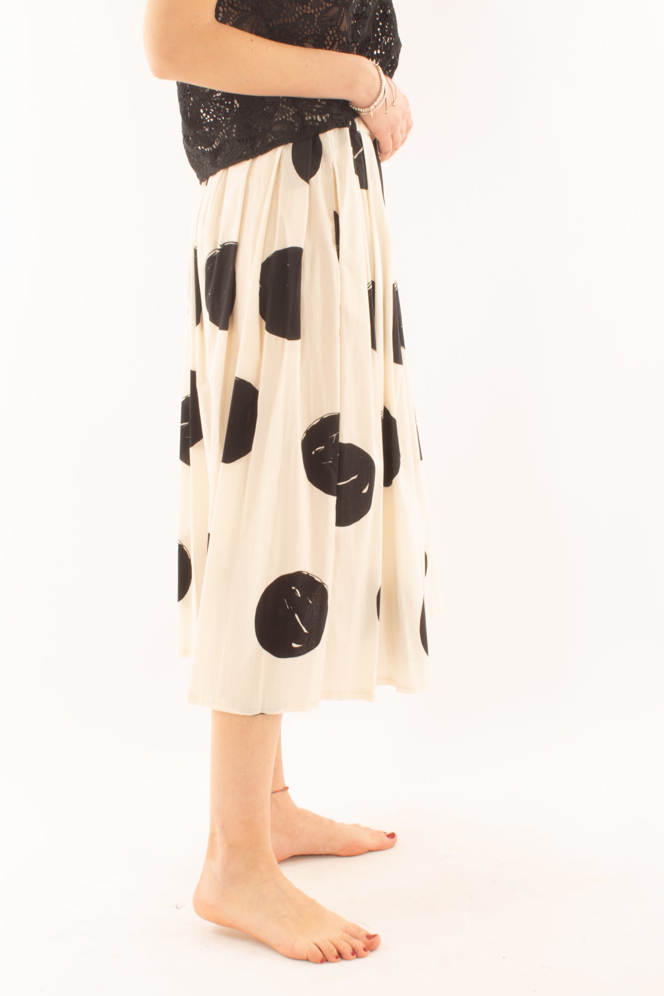 Gonna lunga con sfere da Donna Metoo - Burro