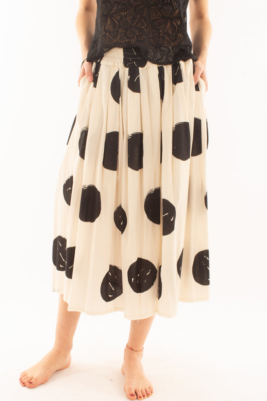 Gonna lunga con sfere da Donna Metoo - Burro