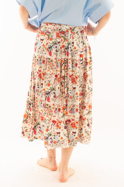 Gonna lunga svasata fantasia da Donna - Rosso