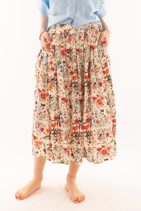 Gonna lunga svasata fantasia da Donna - Rosso