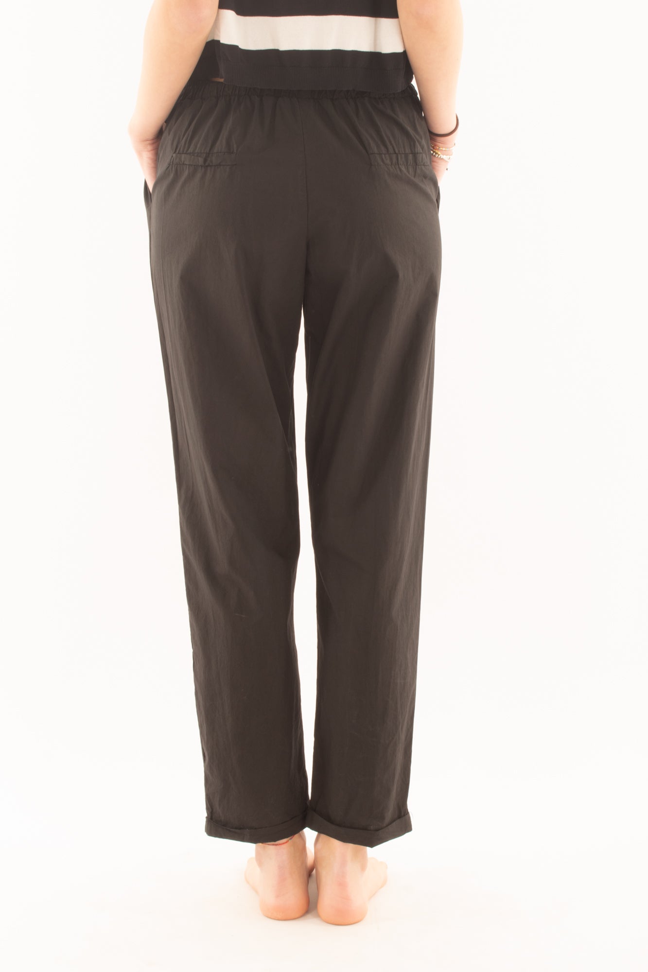 Pantalone con elastico da Donna Metoo - Nero