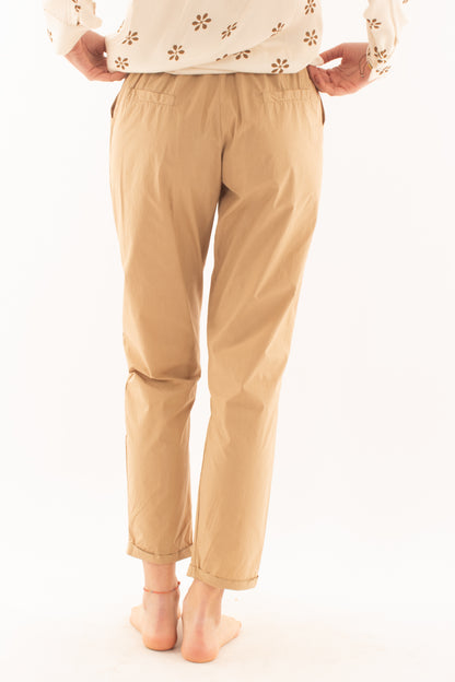 Pantalone con elastico da Donna Metoo - Sabbia