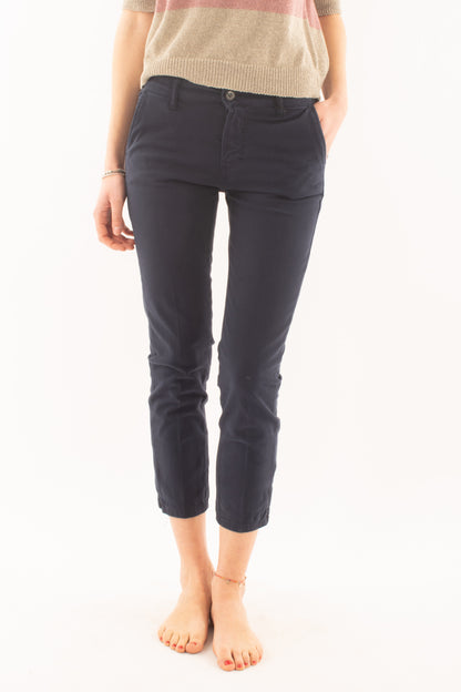 Pantalone a sigaretta da Donna Metoo - Blu