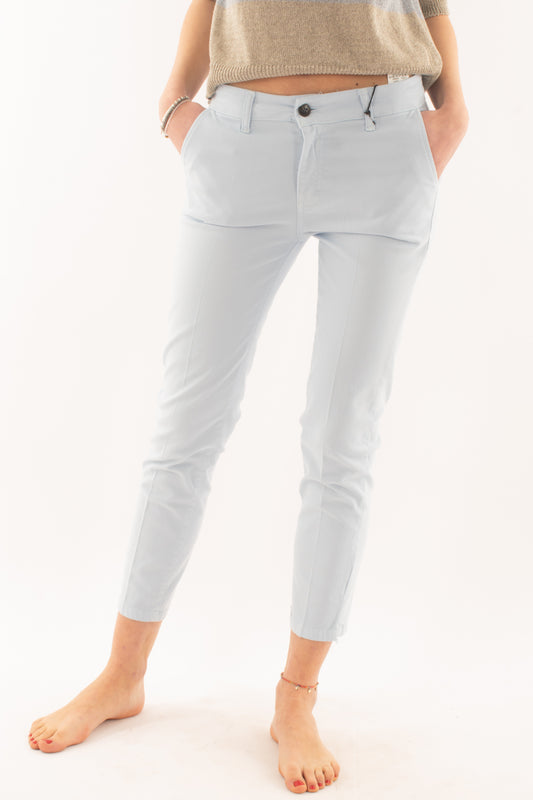 Pantalone a sigaretta da Donna Metoo - Celeste