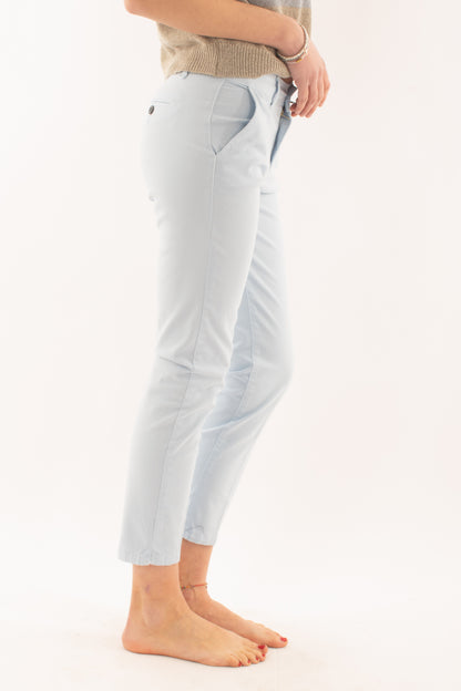 Pantalone a sigaretta da Donna Metoo - Celeste
