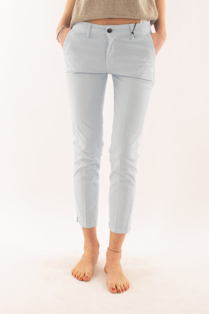 Pantalone a sigaretta da Donna Metoo - Celeste