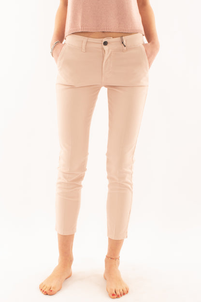 Pantalone a sigaretta da Donna Metoo - Cipria