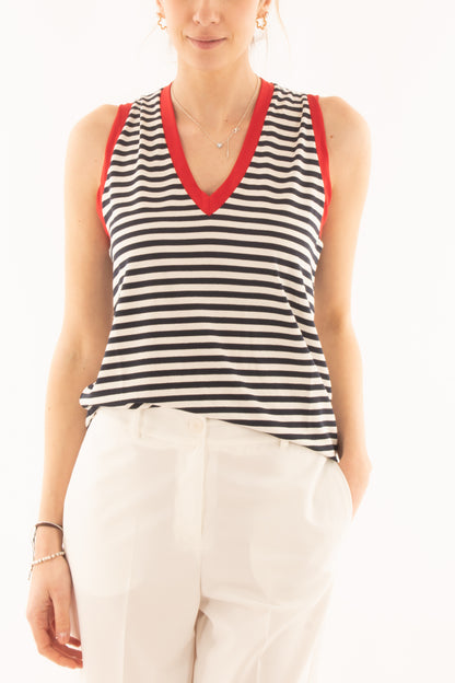 Maglia rigata da Donna Motel - Blu