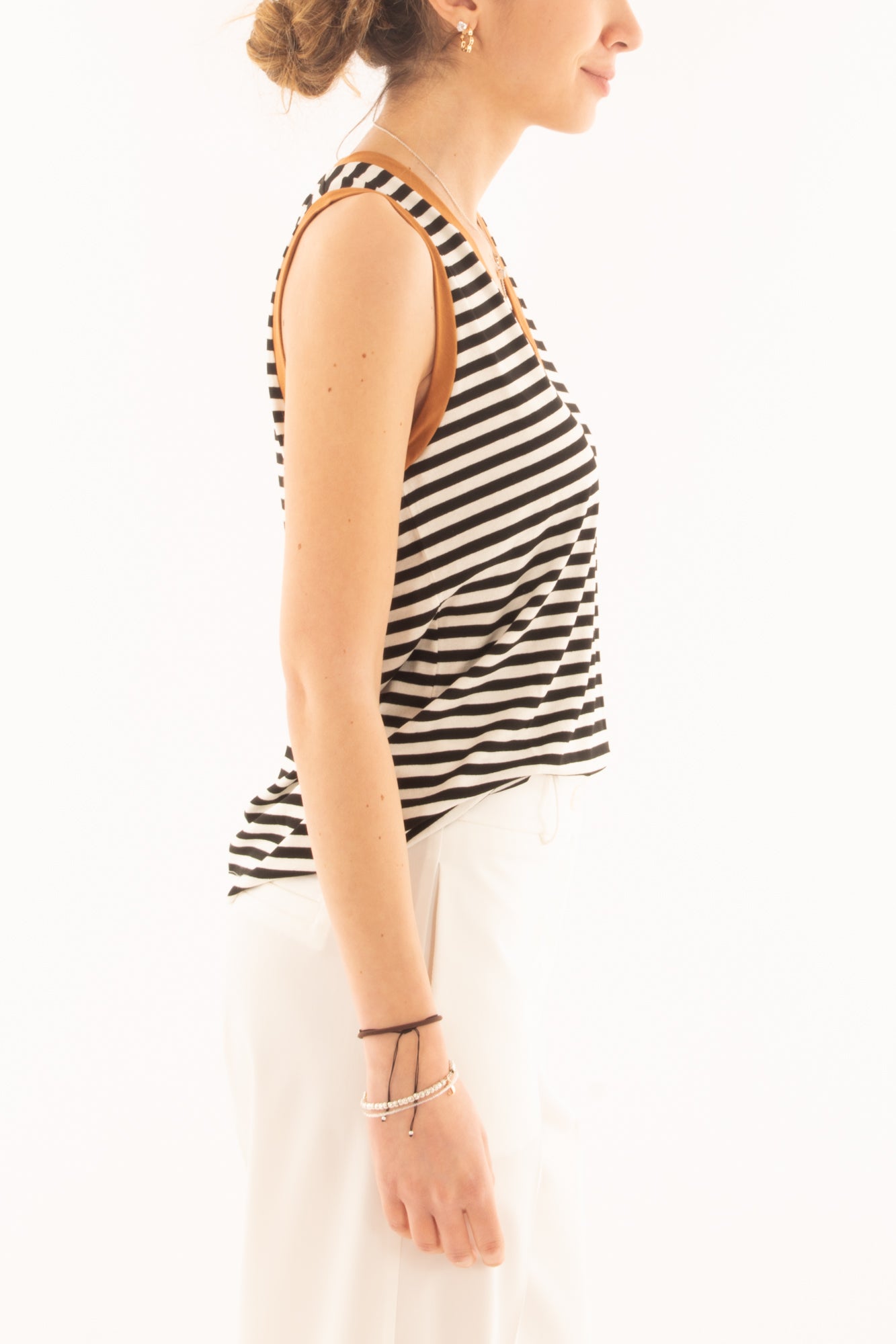 Maglia rigata da Donna Motel - Nero