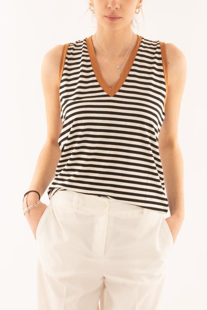 Maglia rigata da Donna Motel - Nero