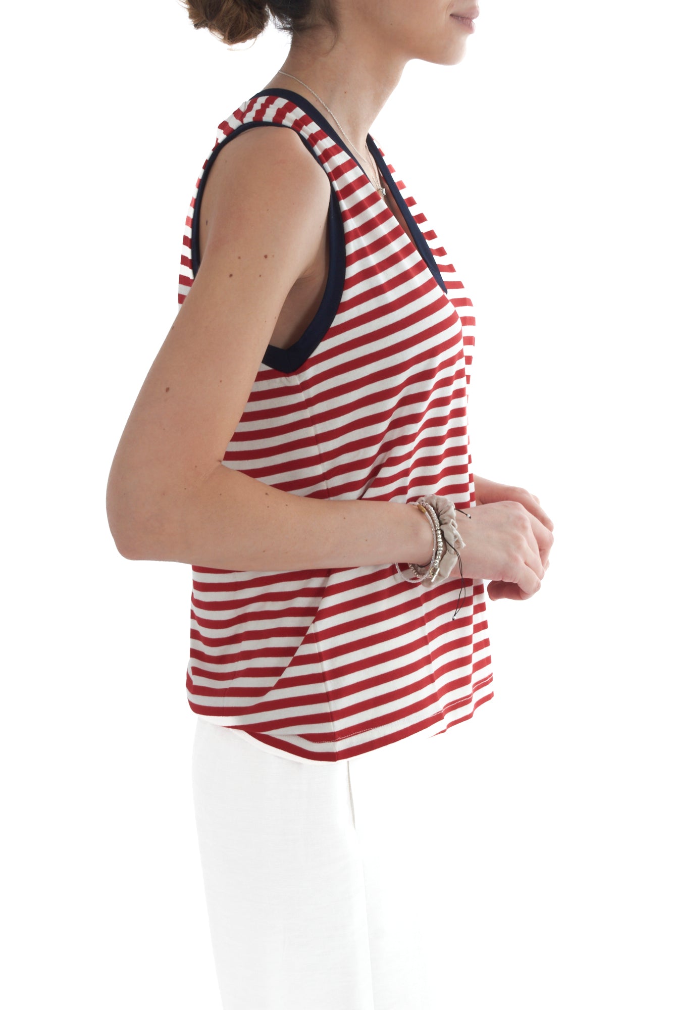 Maglia rigata da Donna Motel - Rosso