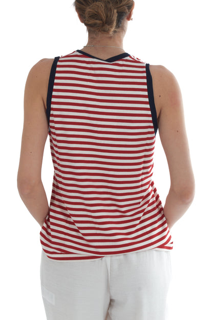 Maglia rigata da Donna Motel - Rosso