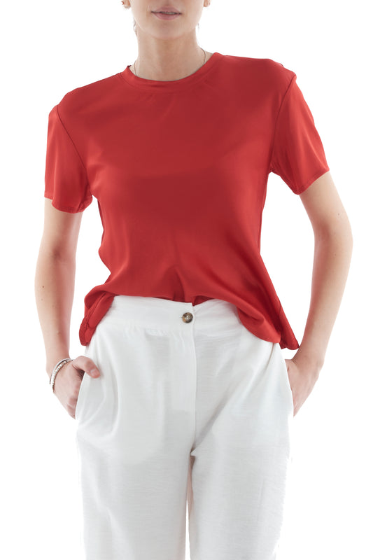 MOTEL Blusa mezza manica da Donna Motel -Fiume Rosso