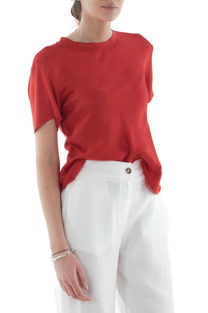 MOTEL Blusa mezza manica da Donna Motel -Fiume Rosso