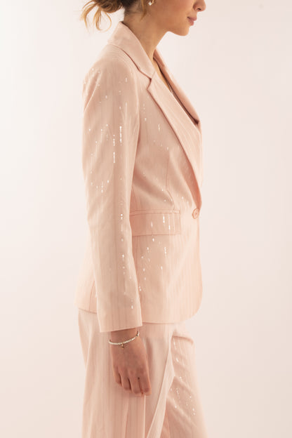 Giacca  fili paillettes Motel - Rosa
