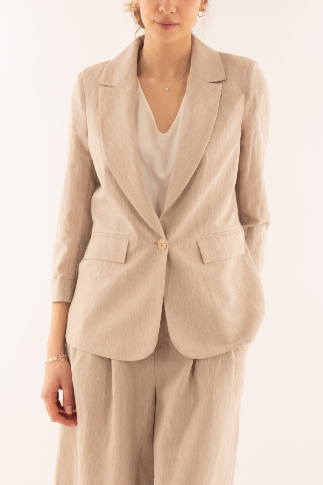 Giacca monopetto da Donna Motel - Beige