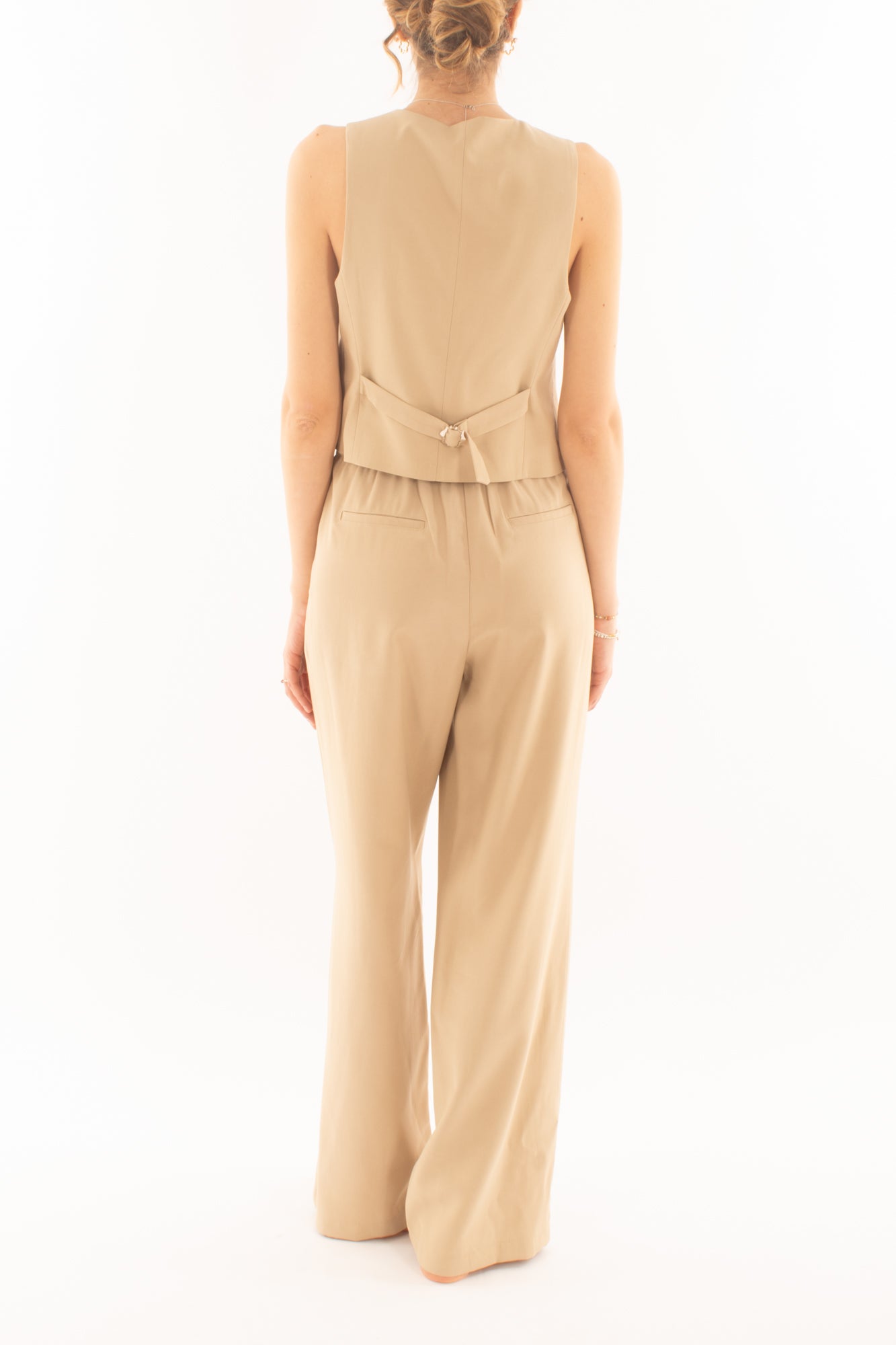 Completo con gilet da Donna Motel - Beige