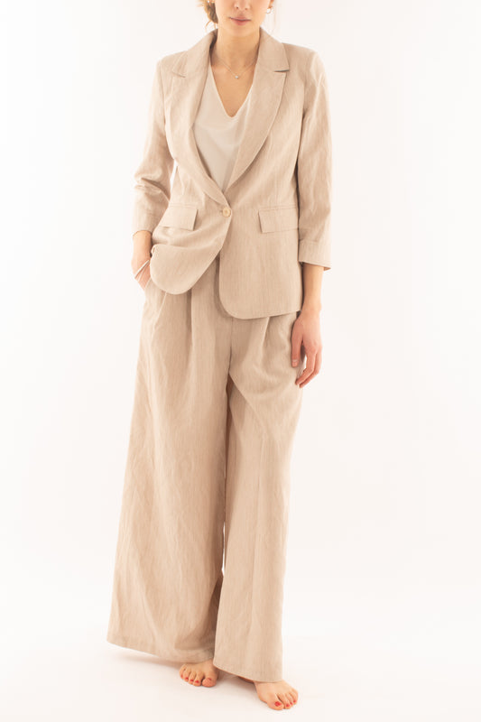 Pantalone a palazzo da Donna Motel - Beige