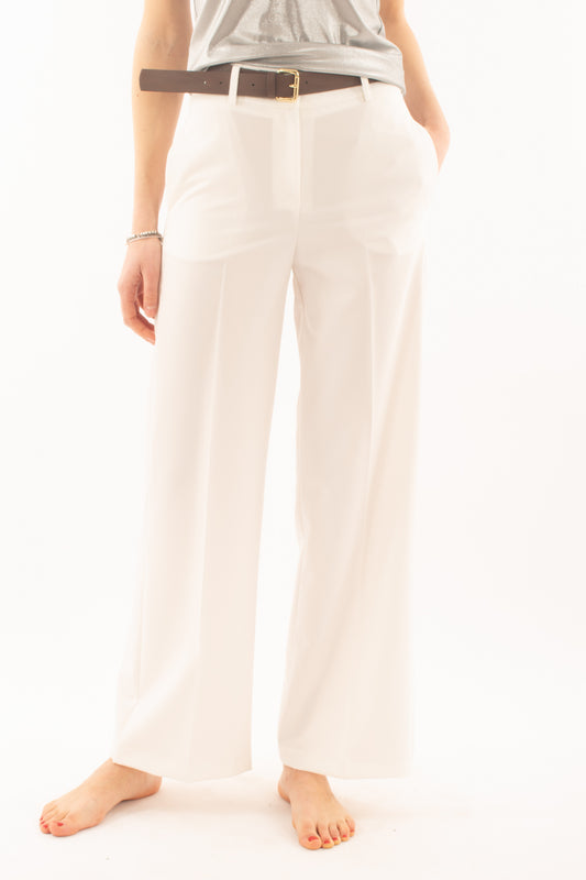 Pantalone a palazzo da Donna Motel - Panna