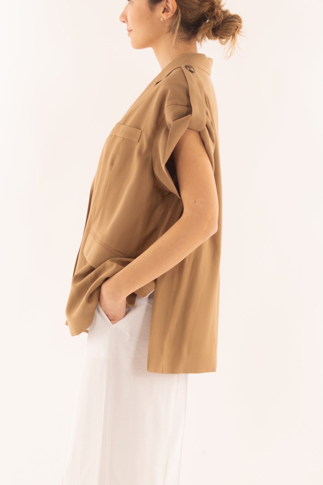 Giacca senza manica da Donna Motel - Biscotto