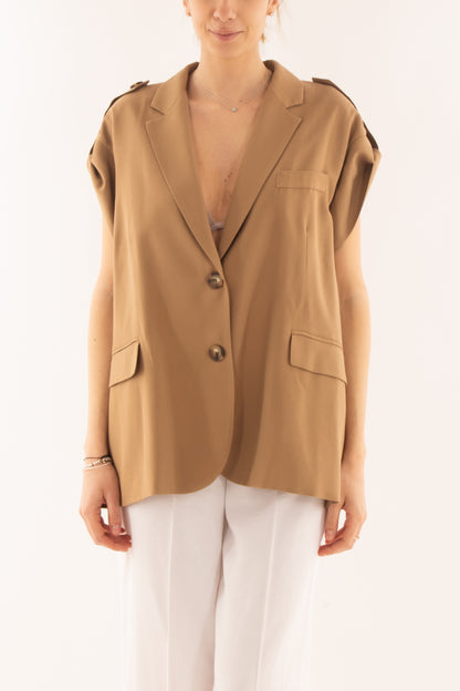 Giacca senza manica da Donna Motel - Biscotto