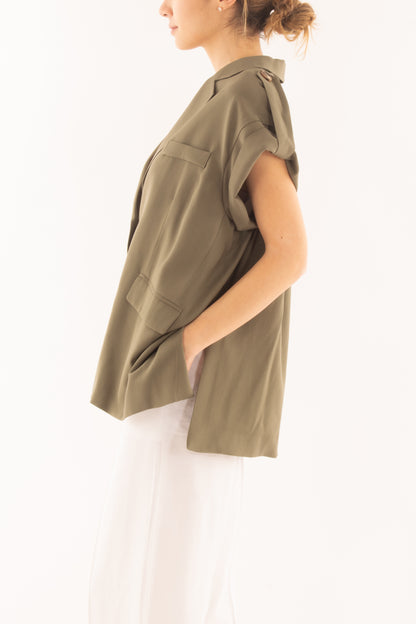 Giacca senza manica da Donna Motel - Verde