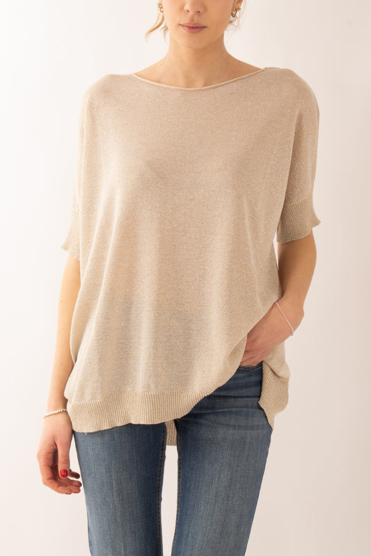 Maglia con filo di lurex da Donna Motel - Oro