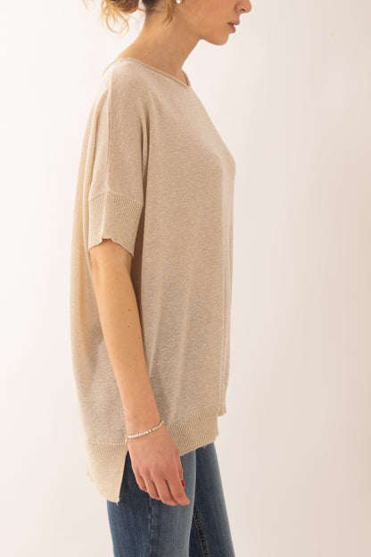 Maglia con filo di lurex da Donna Motel - Oro