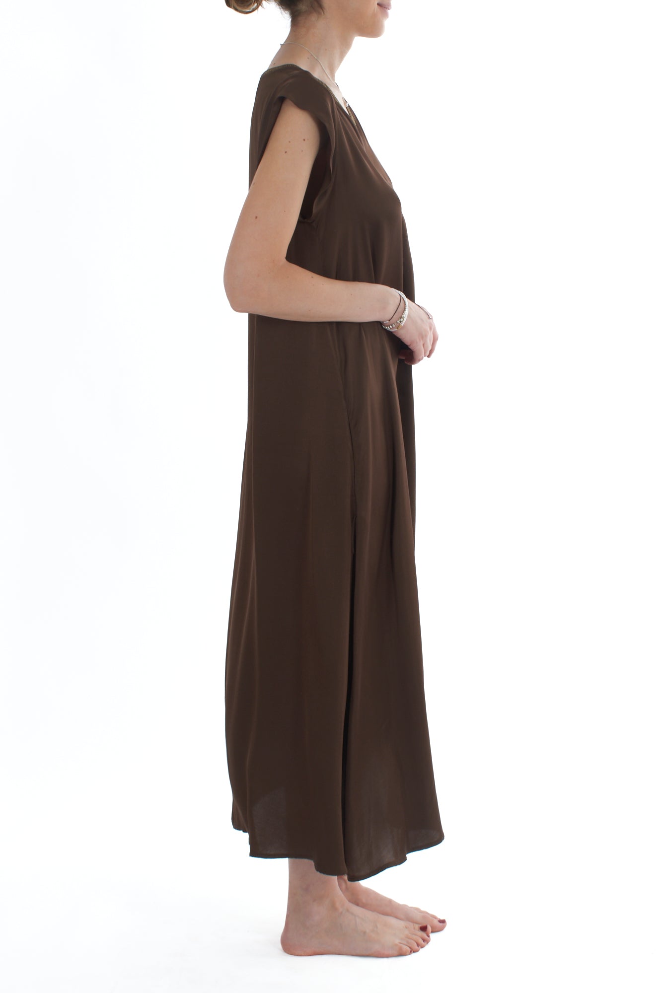 Abito con profili lurex da Donna Motel Espresso