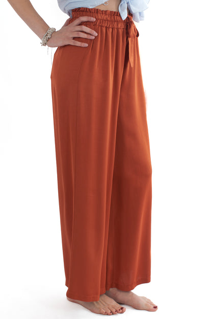 MOTEL Pantalone palazzo da Donna Motel - Ruggni Rust