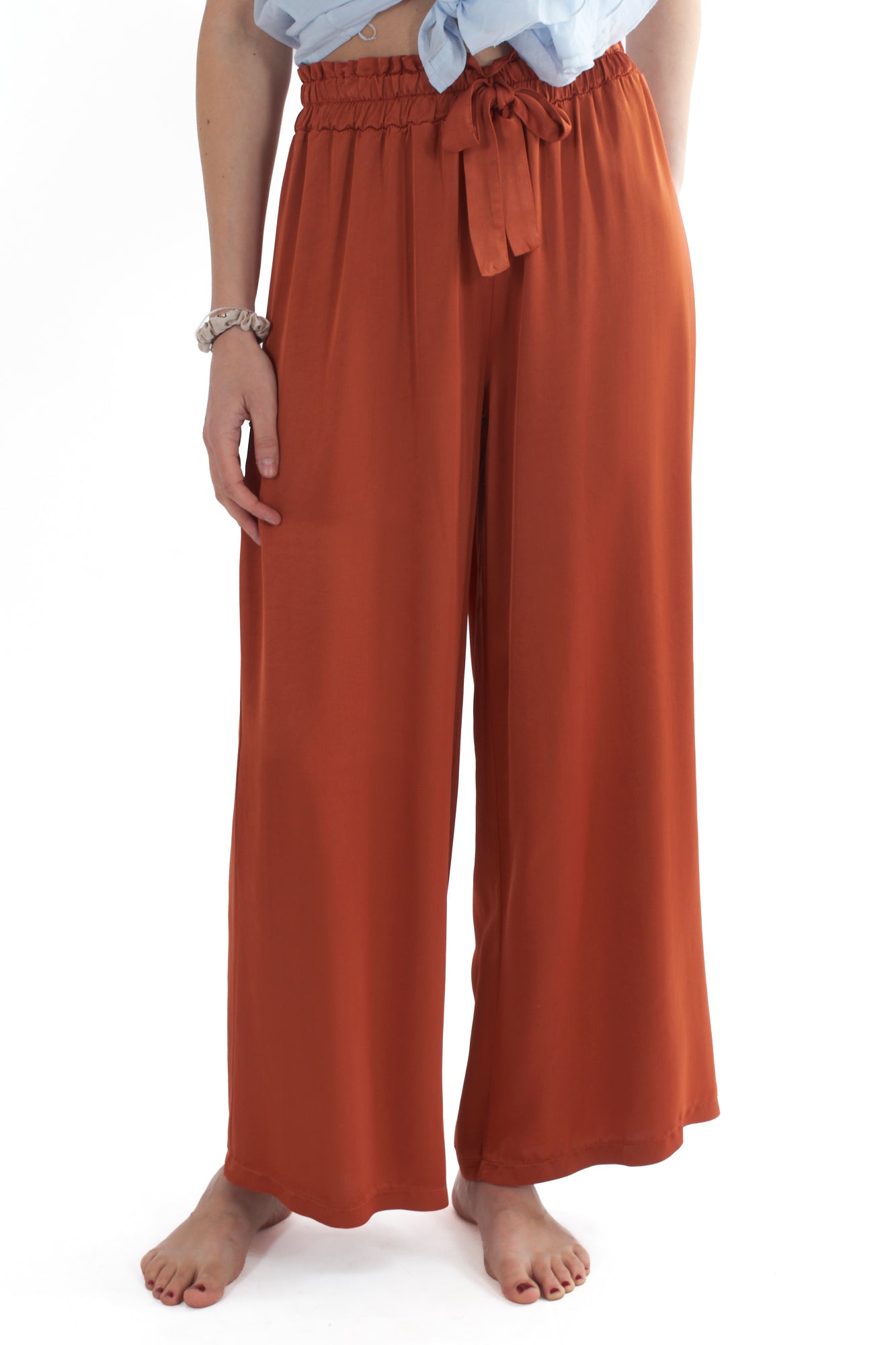 Pantalone palazzo da Donna Motel - Ruggine