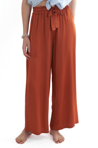 Pantalone palazzo da Donna Motel - Ruggine