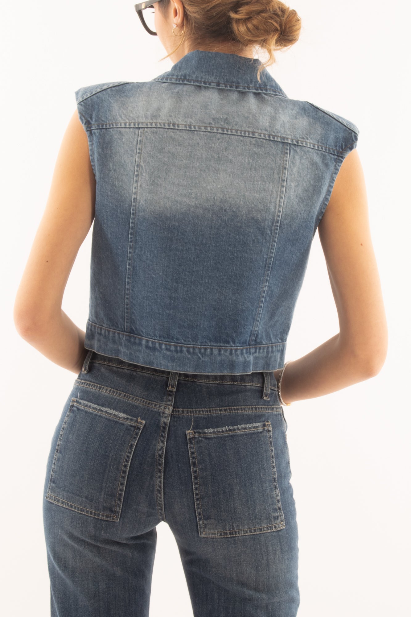 MOTEL Gilet di jeans da Donna Motel - Denim Denim