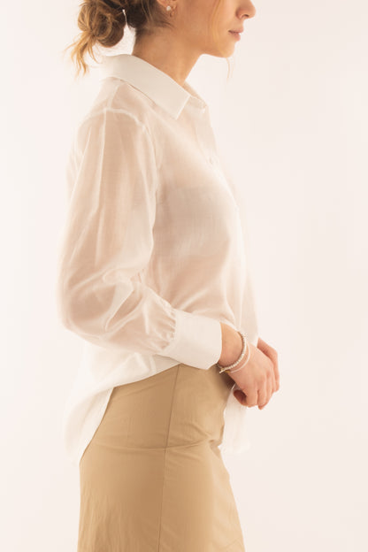 Camicia over da Donna Motel - Gesso